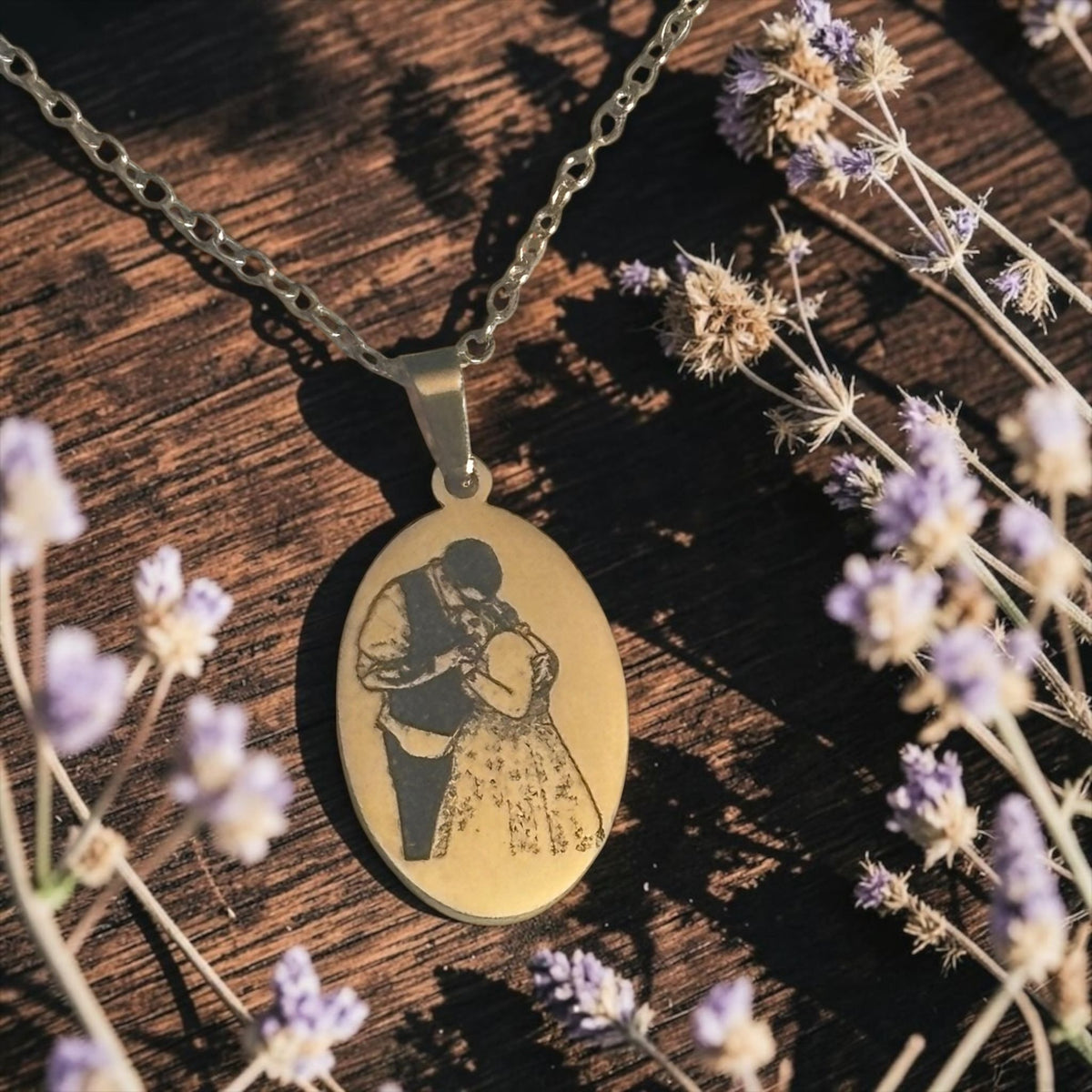 Personalised Oval Necklace