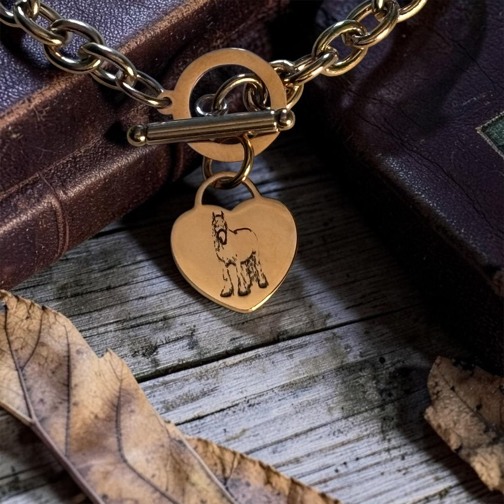 Chunky Necklace with Personalised Heart