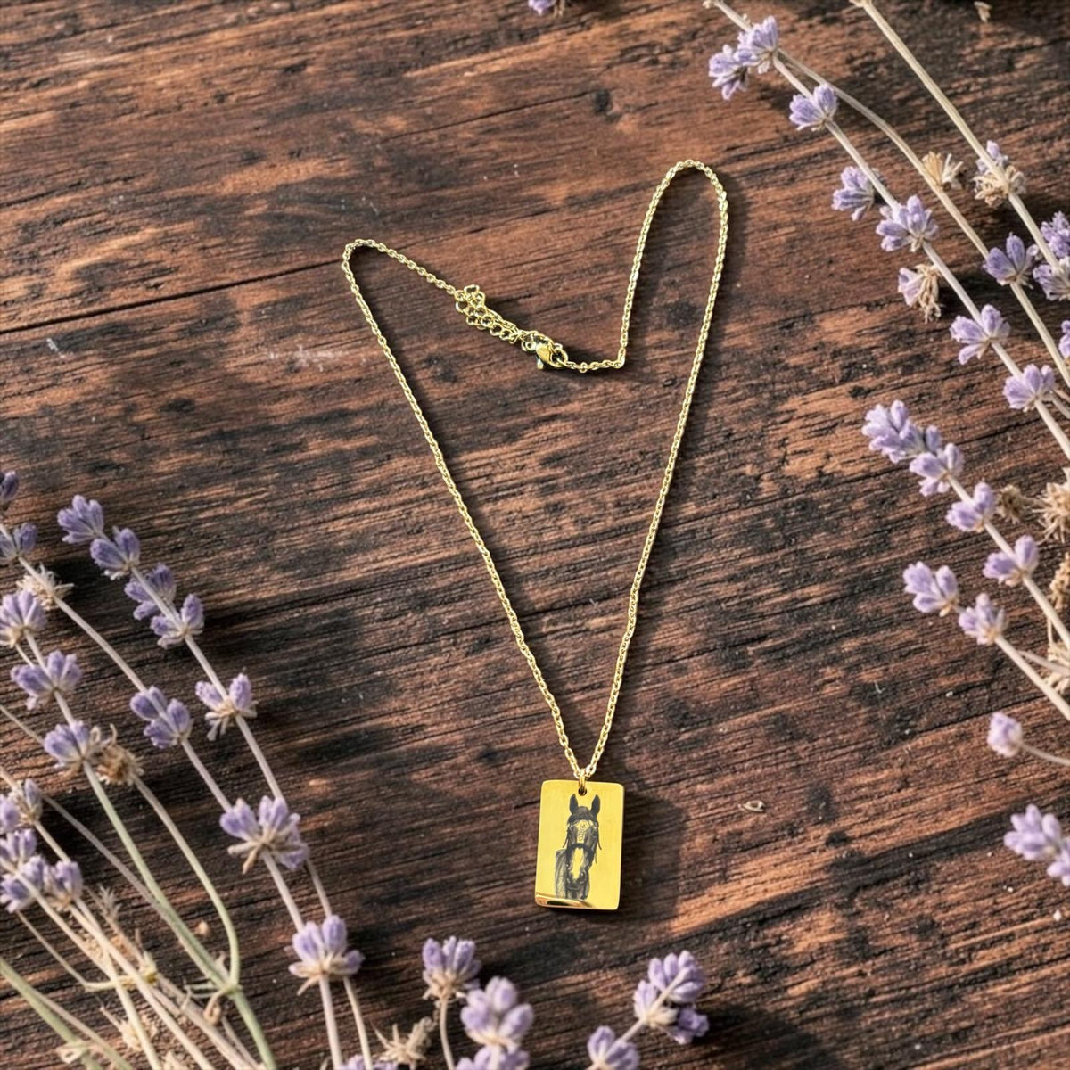 Rectangle Personalised Necklace