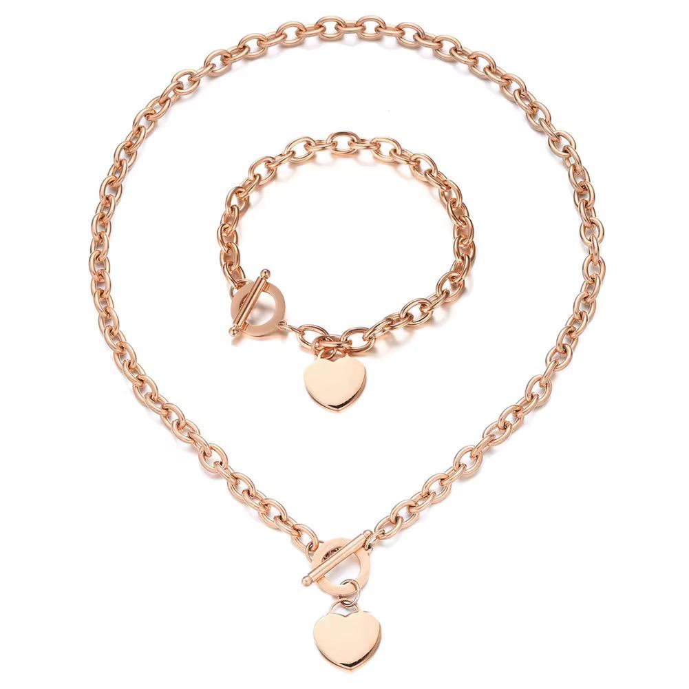 Chunky Bracelet With personalised Heart