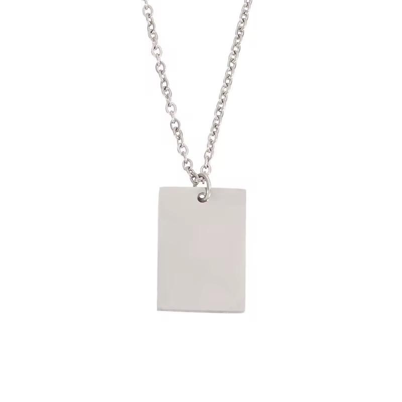 Rectangle Personalised Necklace