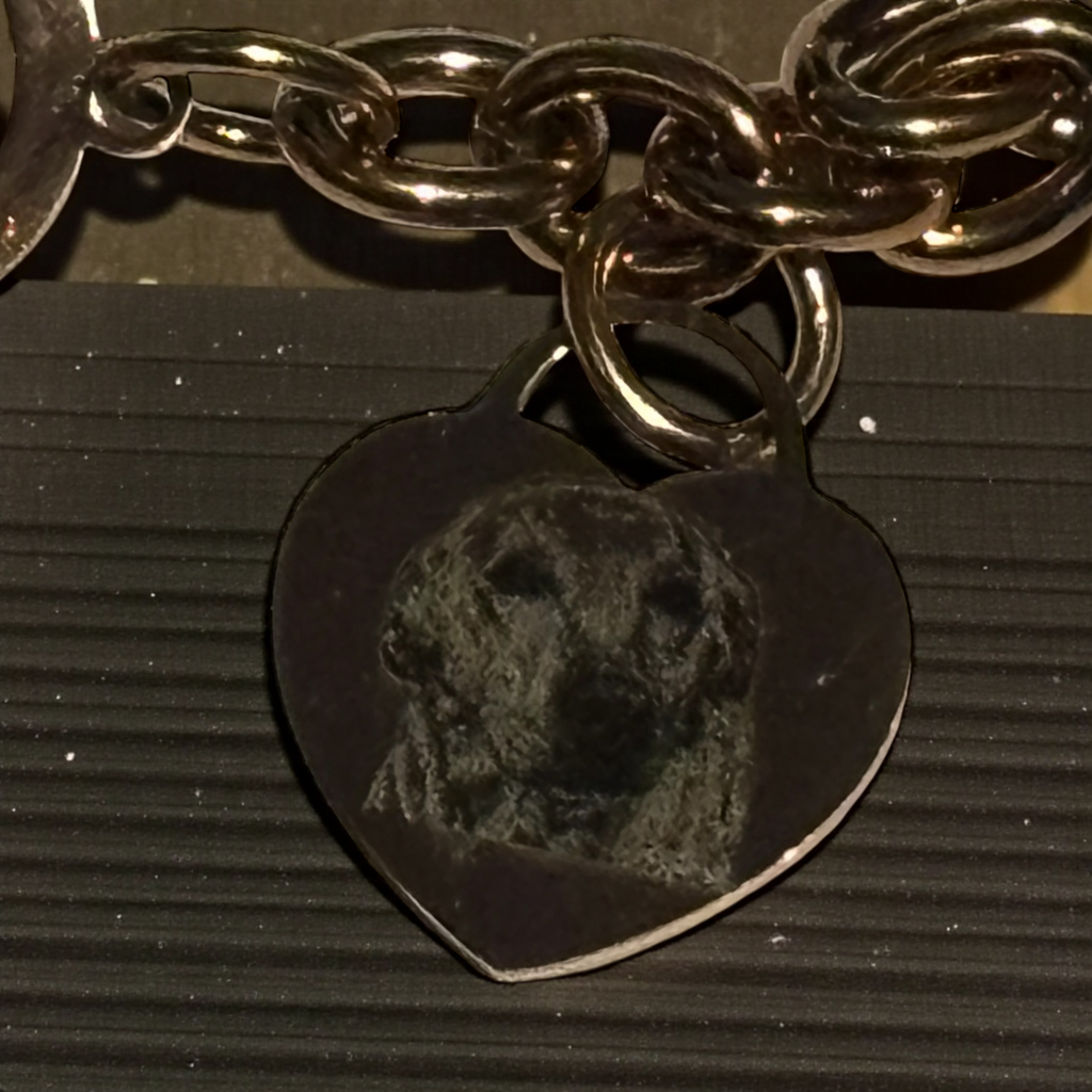 Chunky Bracelet With personalised Heart