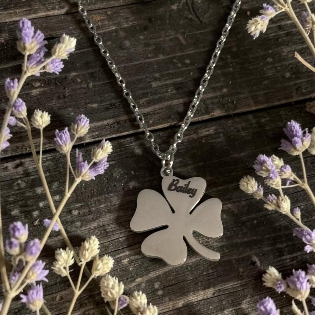 Personalised Clover Necklace