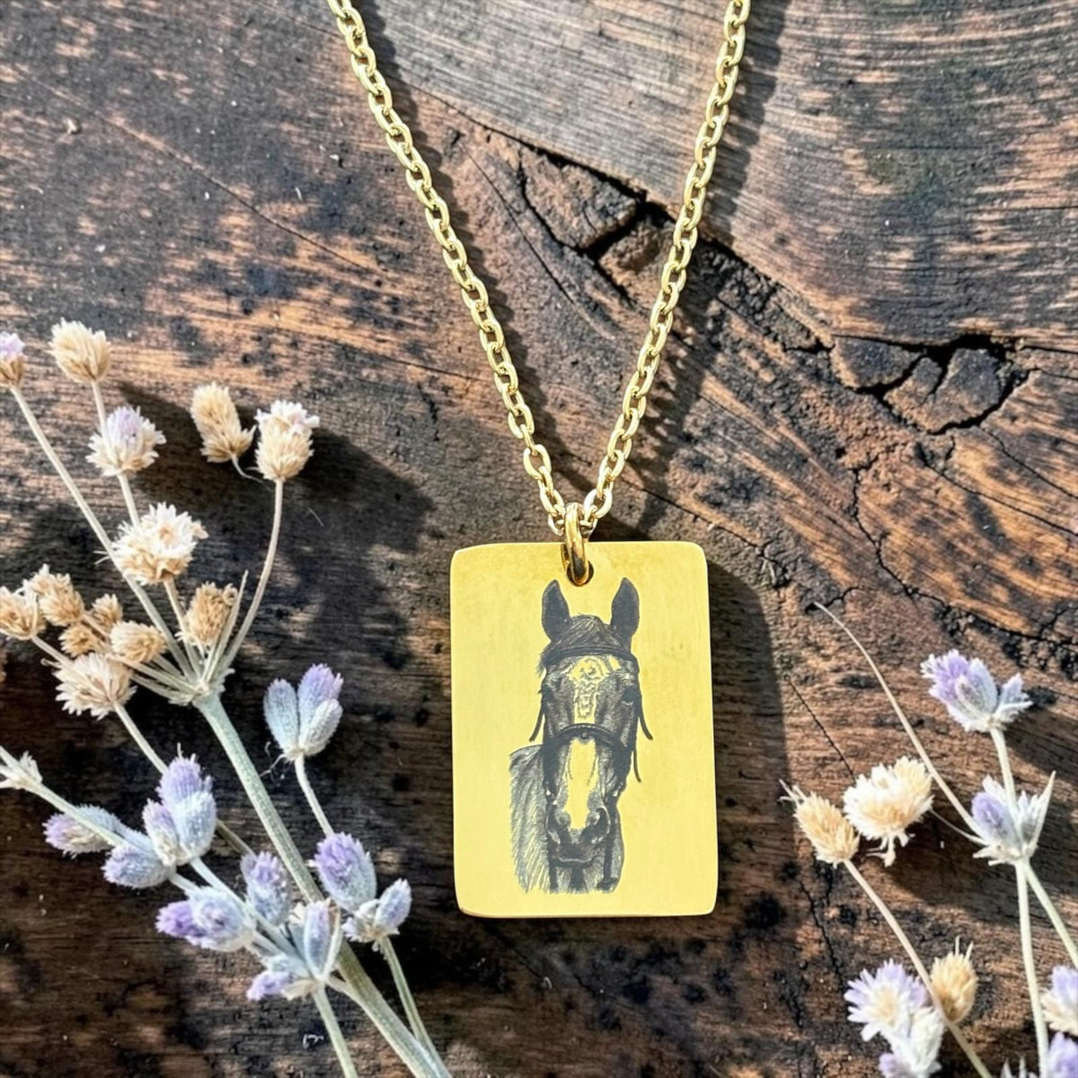 Rectangle Personalised Necklace