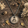 Personalised Coin Necklace With Crystals